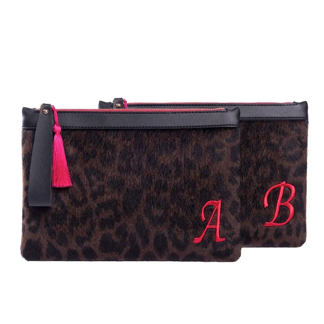 EYN208-LEOPARD LETTER- ORANGE COLOR R