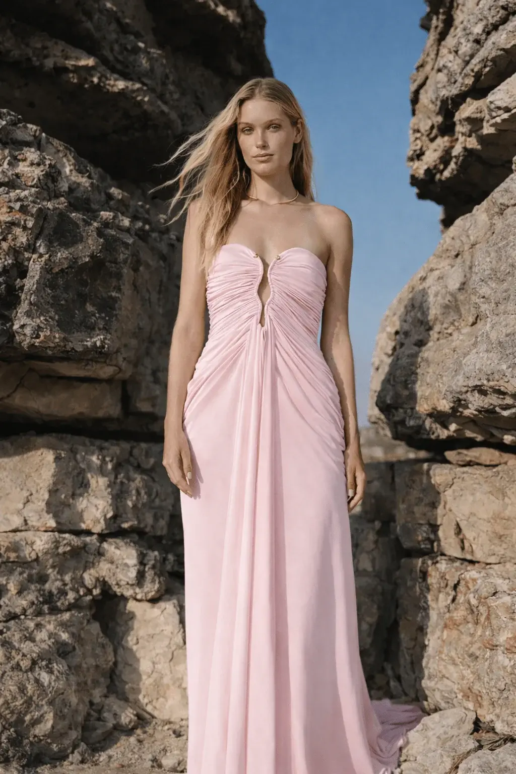 Celestia Dress - Soft Pink