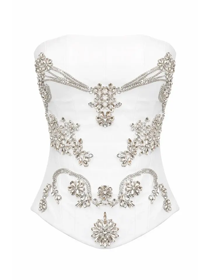 Reine Corset Top - White
