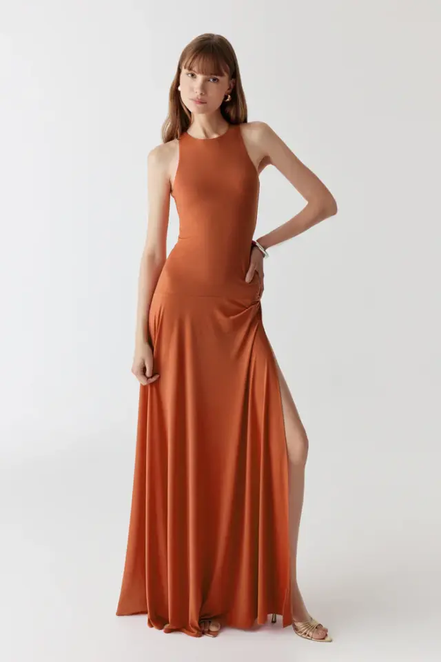 HERA BROWN ELBİSE
