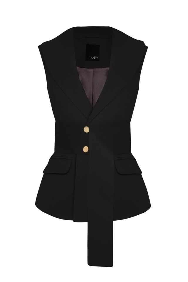 GENTİAN  YELEK (SİYAH)