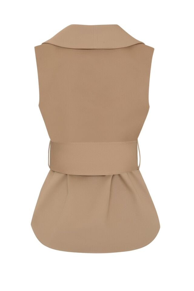 GENTİAN YELEK ( CAMEL)