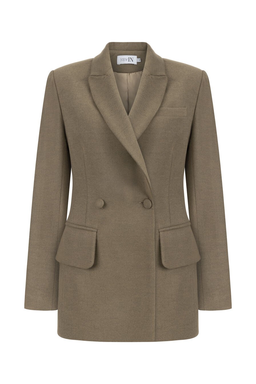 Cepli Bej Blazer Ceket