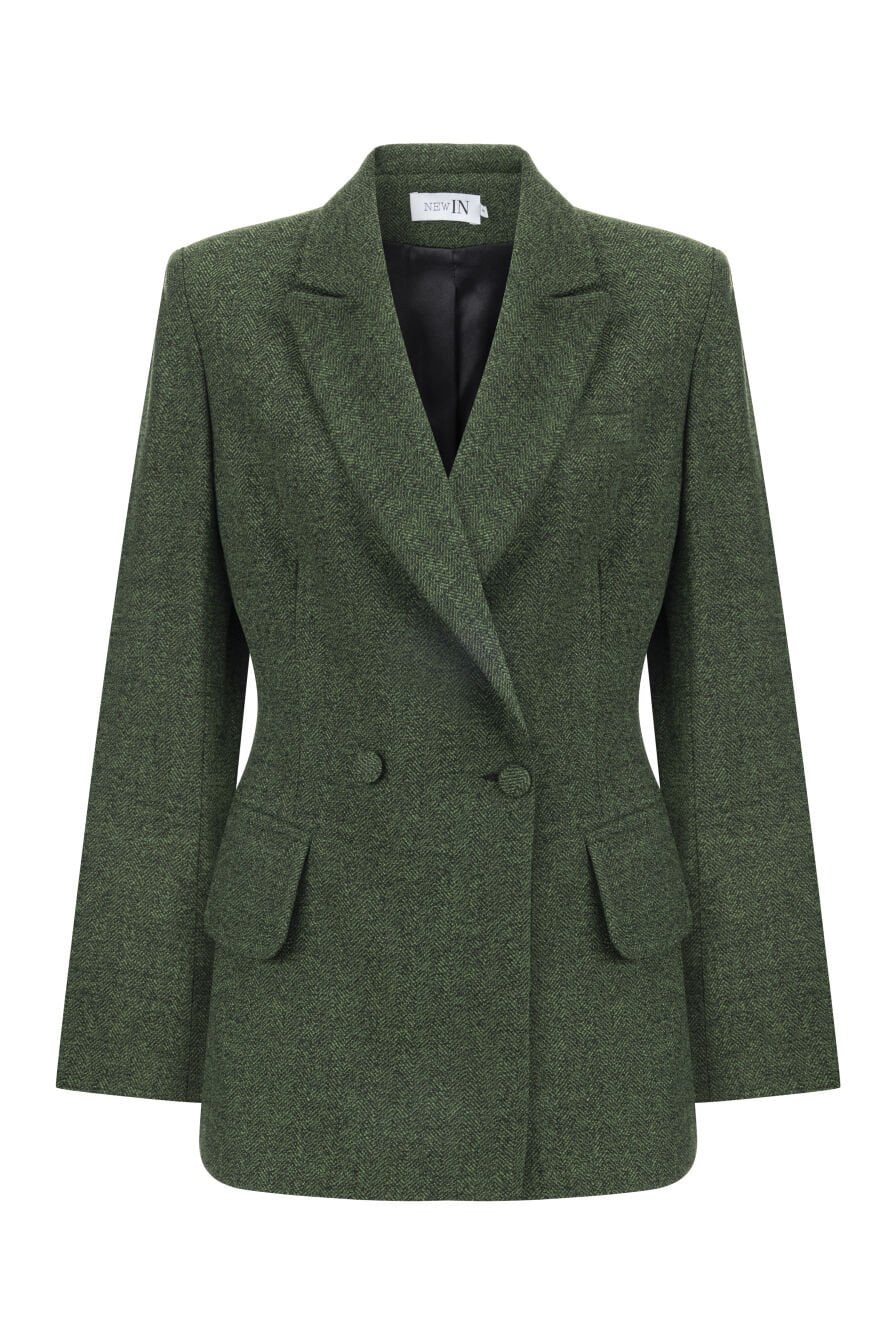 Cepli Haki Blazer Ceket