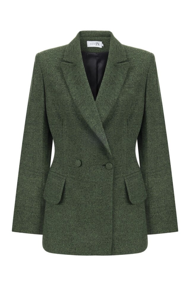 Cepli Haki Blazer Ceket