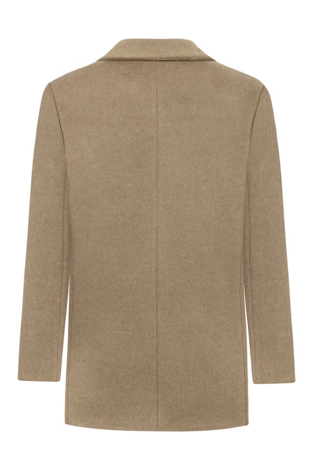 Oversize Camel Ceket Kaban