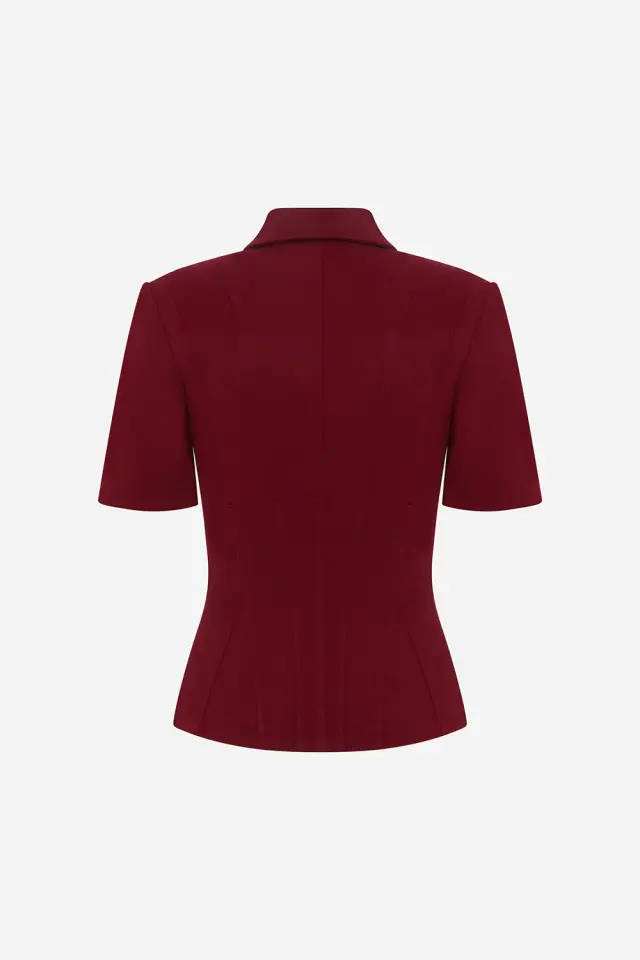 KATE Polo Yaka Korse Detaylı Tshirt