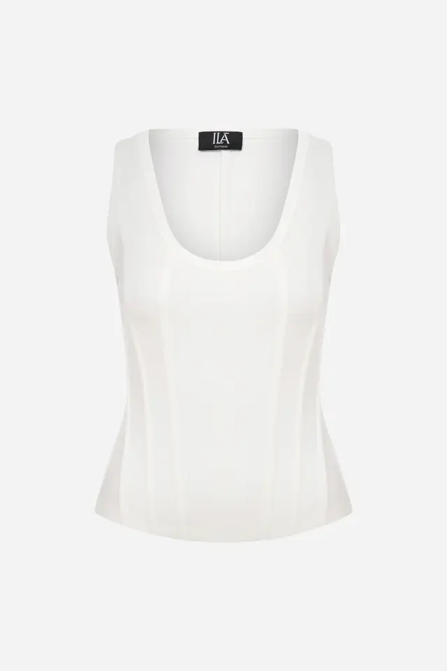 LILOU U Yaka Korse Detaylı Atlet