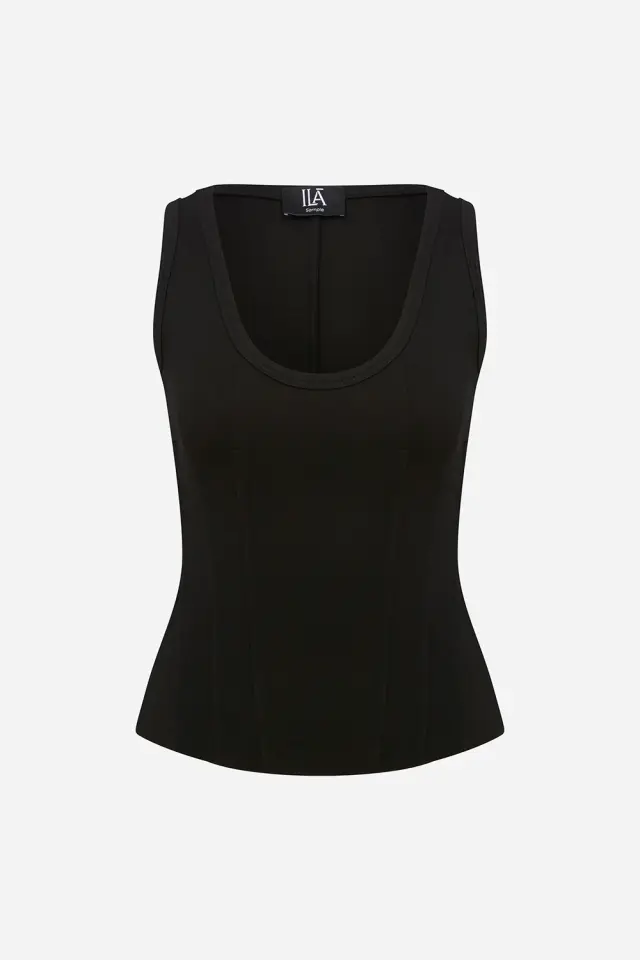 LILOU U Yaka Korse Detaylı Atlet