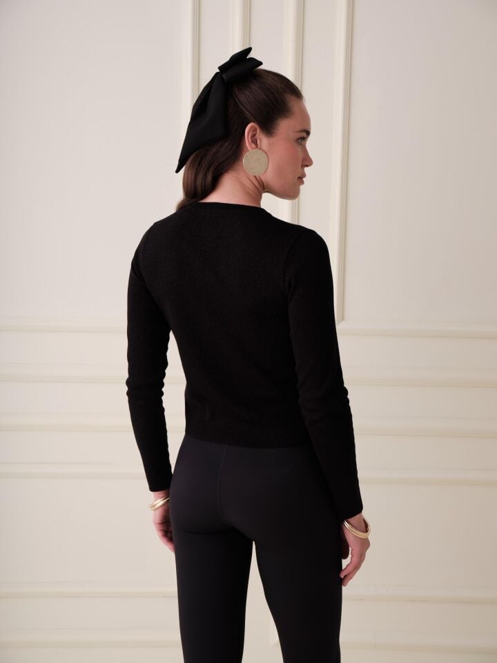 AMELİA SİYAH  TRİKO HIRKA