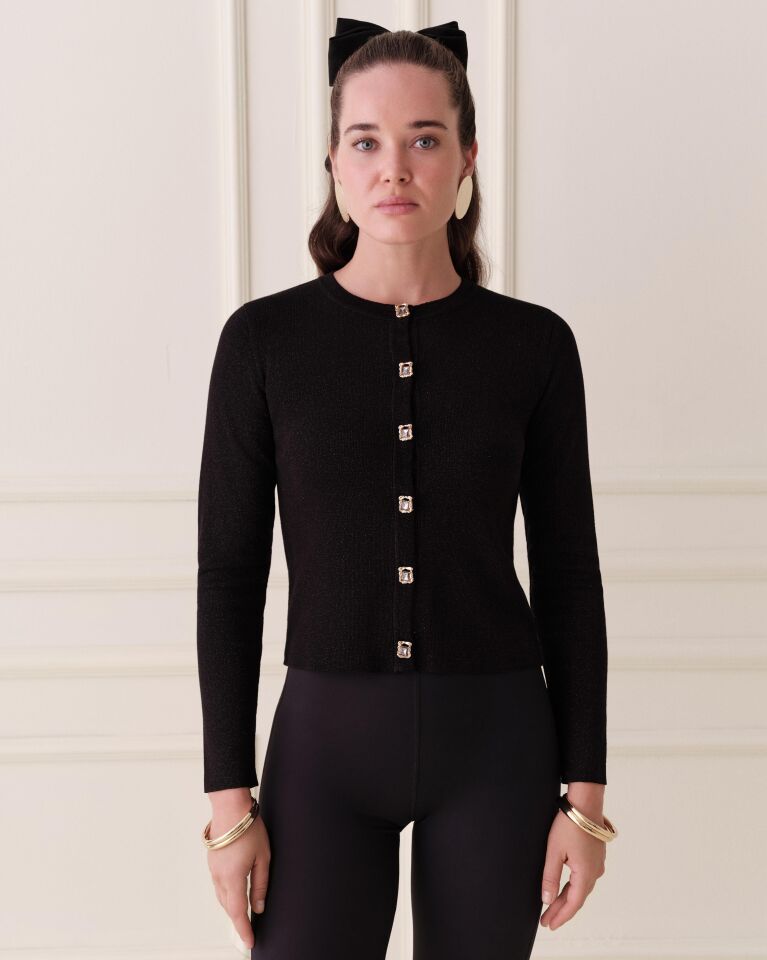 AMELİA SİYAH  TRİKO HIRKA