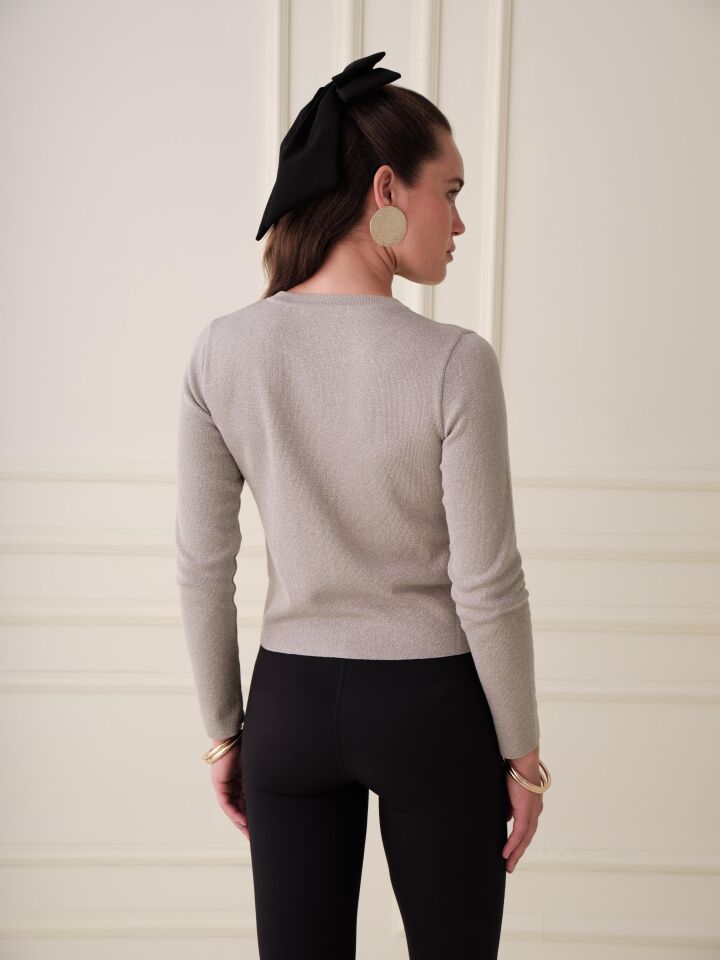 AMELİA GRİ TRİKO HIRKA