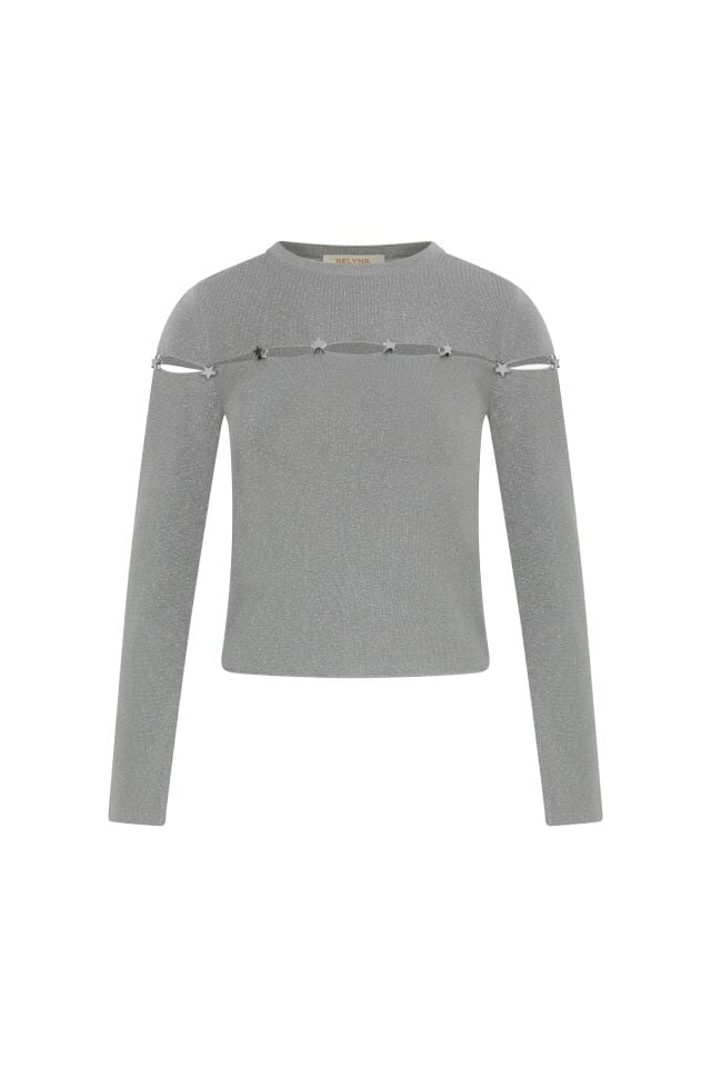 LUSTRE GRİ TRİKO BLUZ