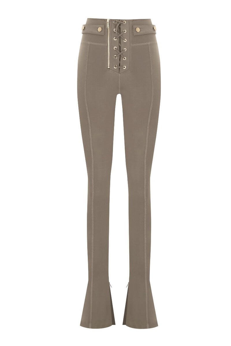 LETICIA GOLD FLARE LEGGINS