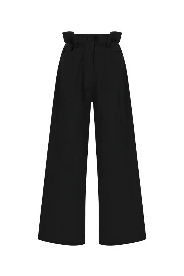 Aria Siyah Gabardin Pantolon