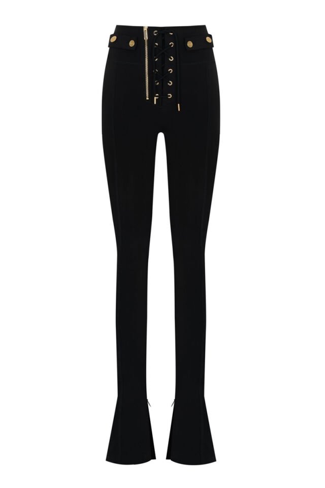 LETICIA GOLD FLARE LEGGINS