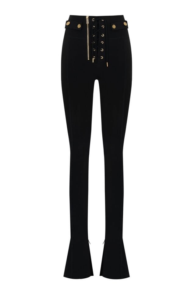 LETICIA GOLD FLARE LEGGINS