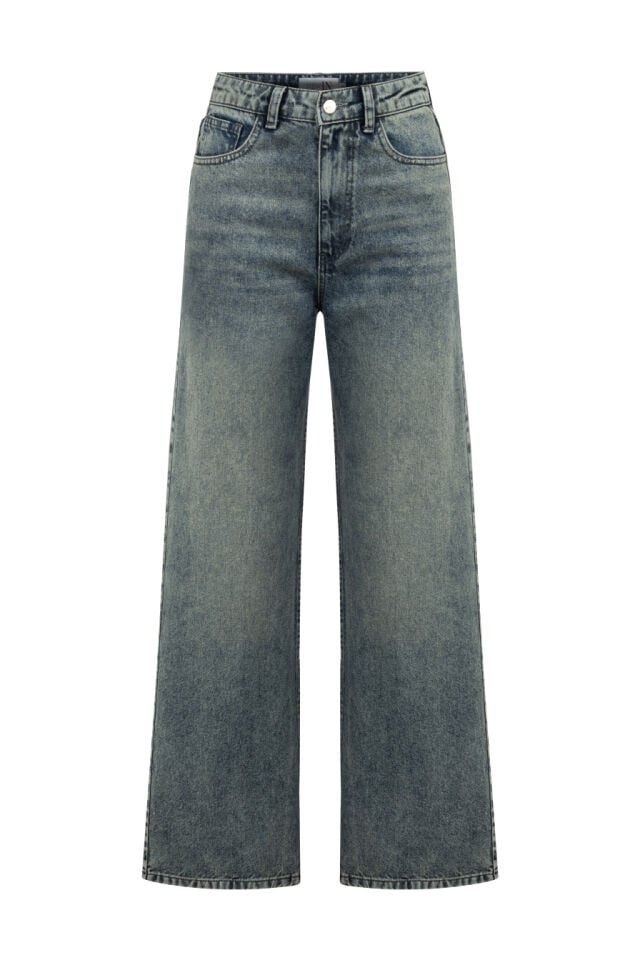 Taşlanmış Denim Pantolon