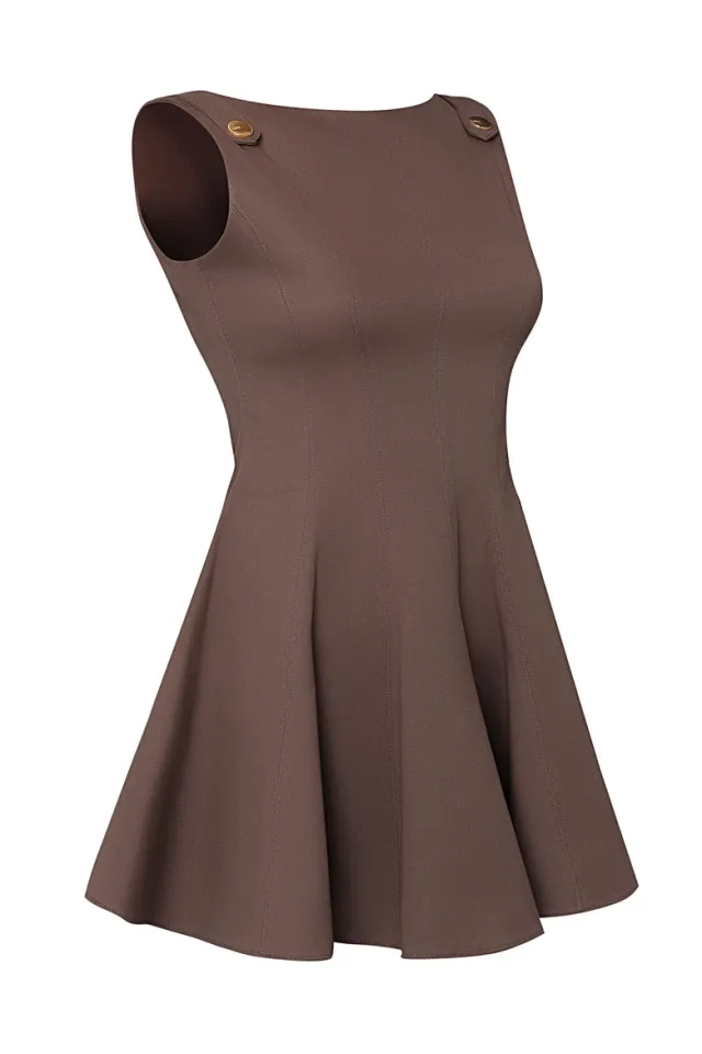 RUDDY ELBİSE (KAHVERENGİ)