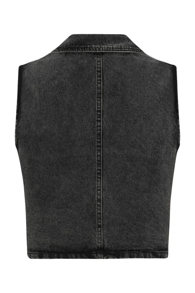 Vatkalı Denim Yelek