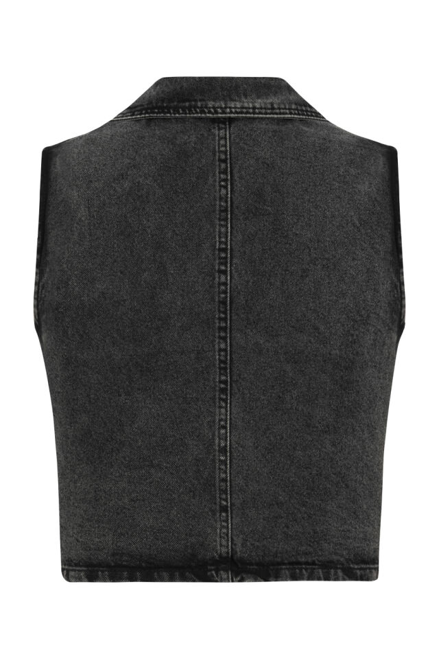 Vatkalı Denim Yelek