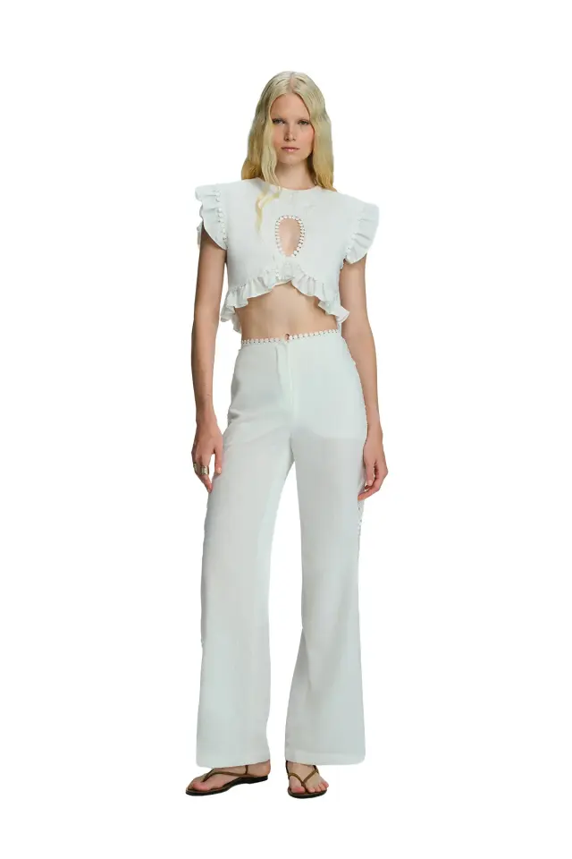 Rhea Linning Detaylı Bluz