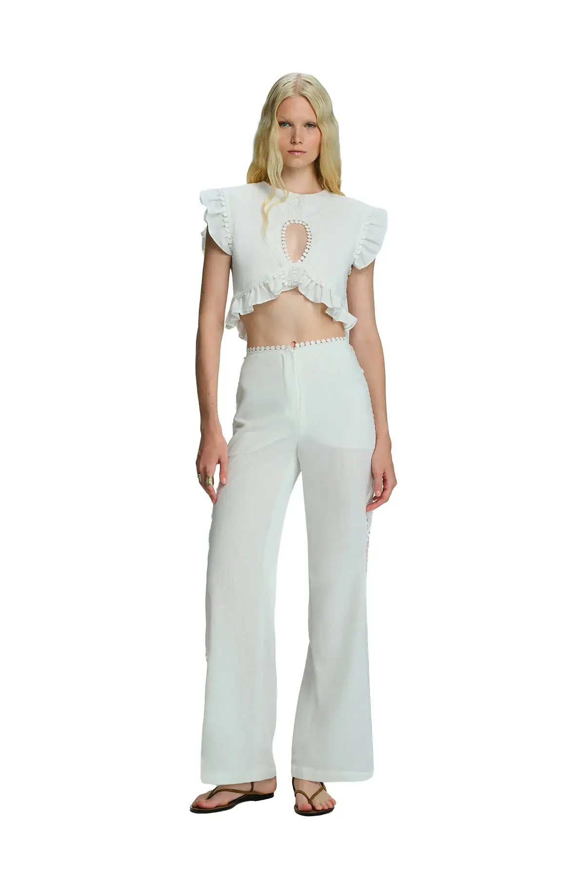 Rhea Linning Detaylı Pantolon