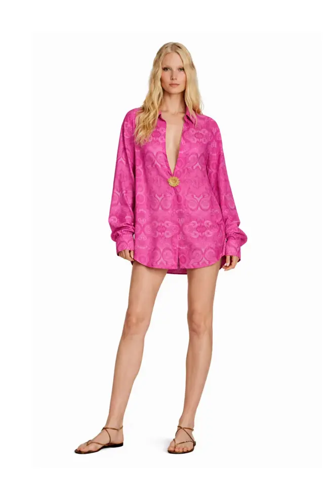 Summer Mirage Spring Flower Detail Shirt