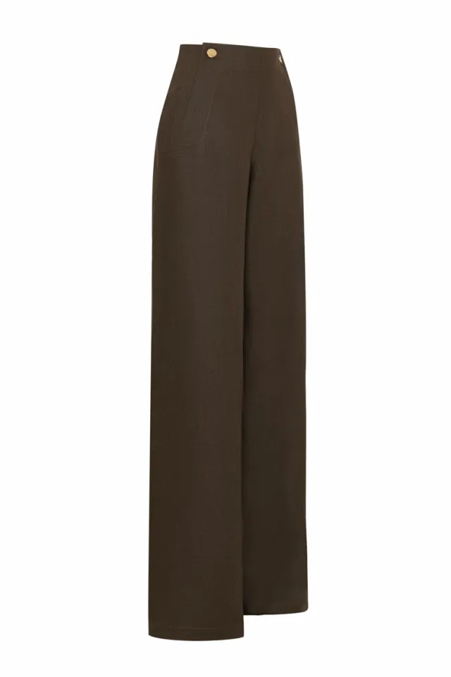 LİVİD PANTOLON (KAHVERENGİ)