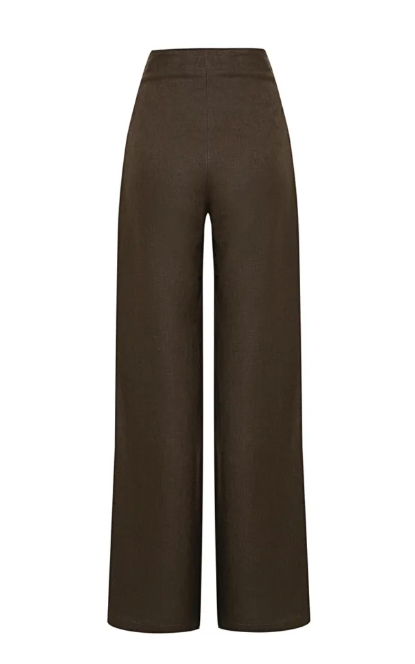 LİVİD PANTOLON (KAHVERENGİ)