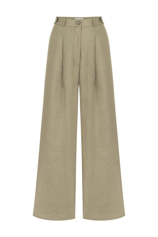 Keten Bol Paça Pantolon