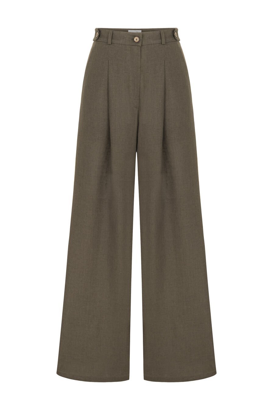 Keten Bol Paça Pantolon