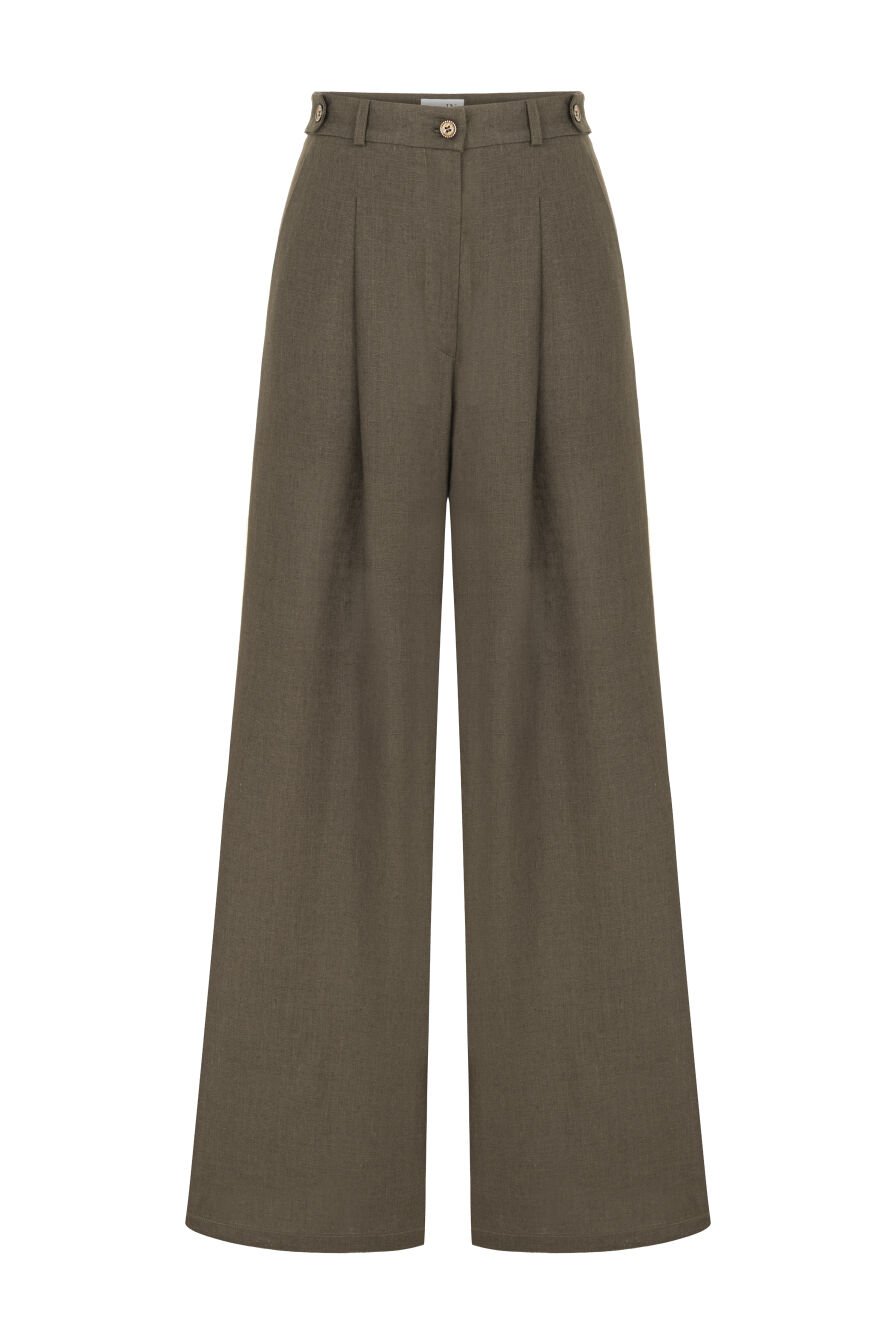 Keten Bol Paça Pantolon