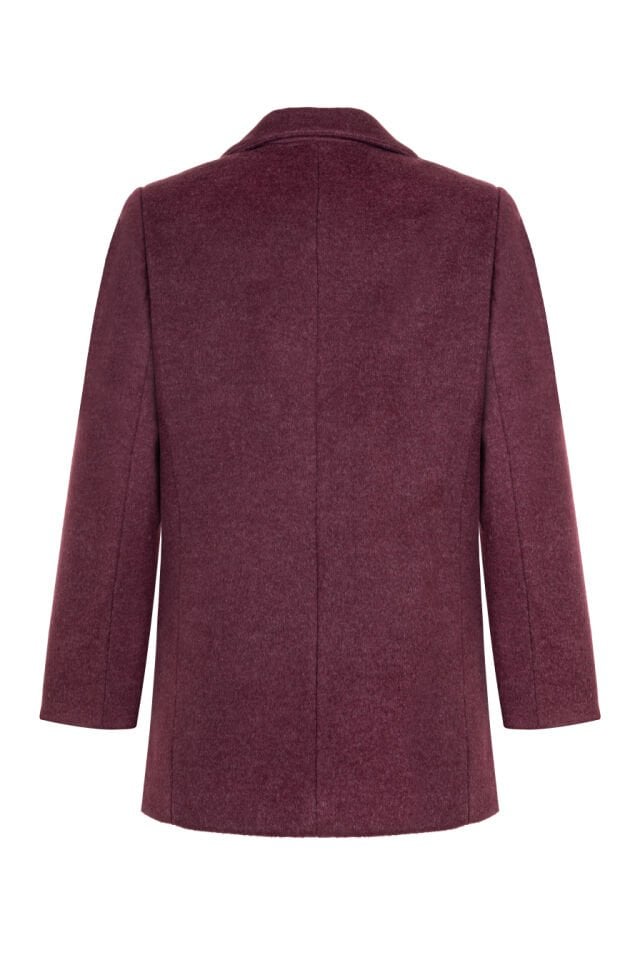 Oversize Bordo Ceket Kaban