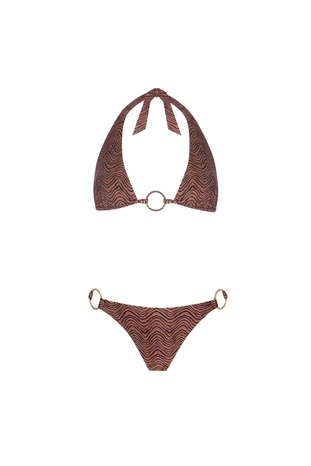 Julie Zebra Desenli Bikini