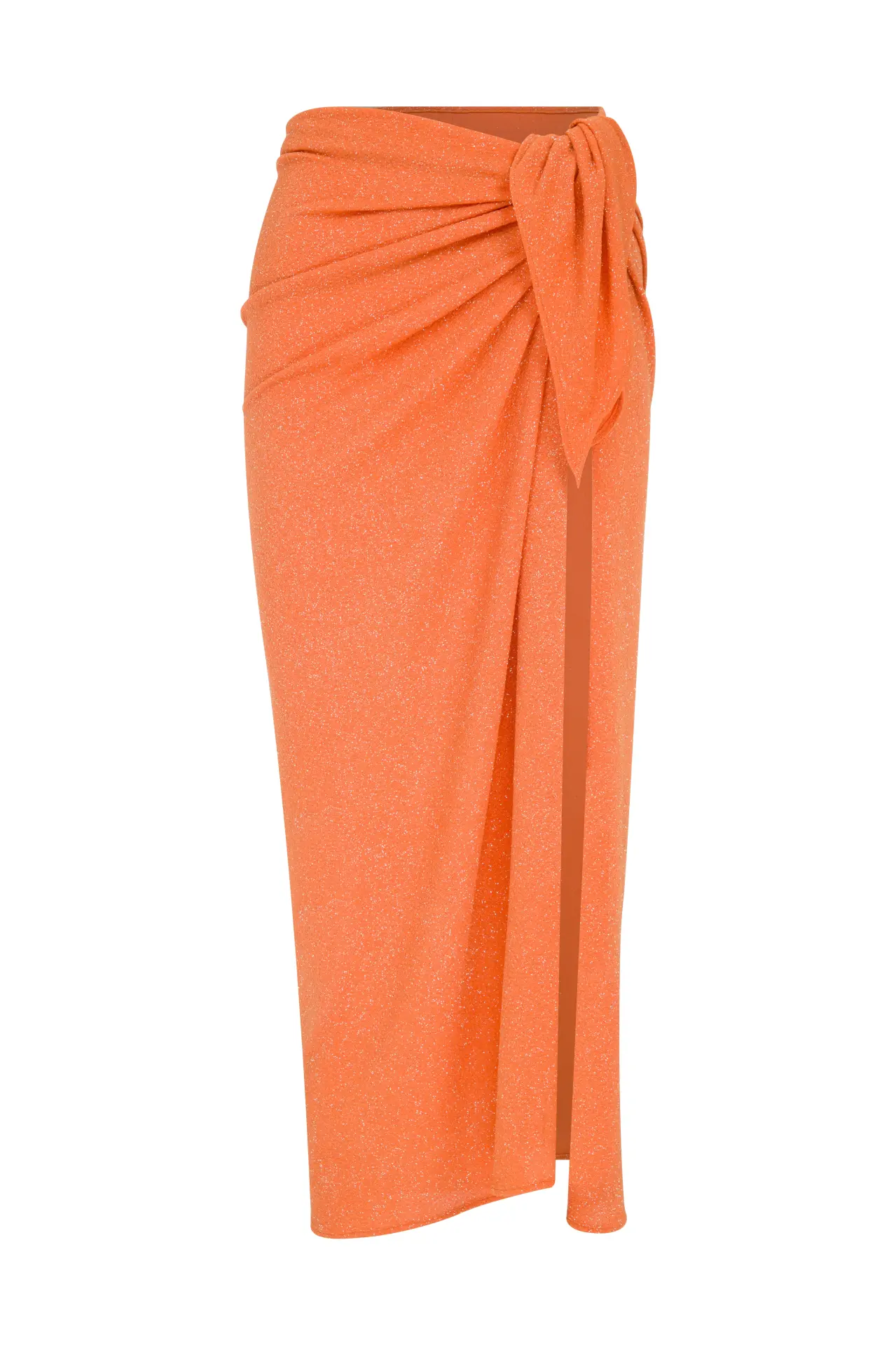 Parıltılı Elegance Maxi Pareo Turuncu