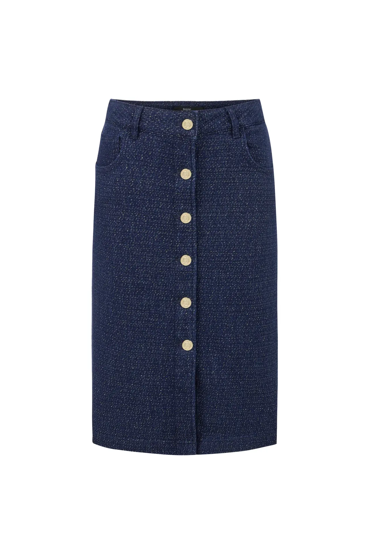 LACY MIDI ETEK-LACİVERT