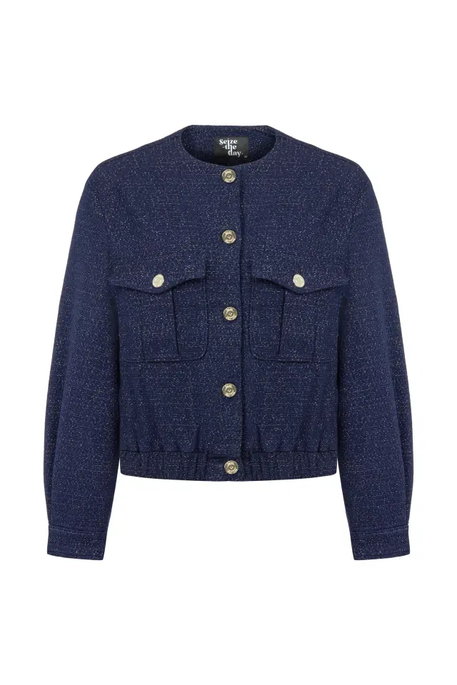 LACY BOMBER CEKET-LACİVERT