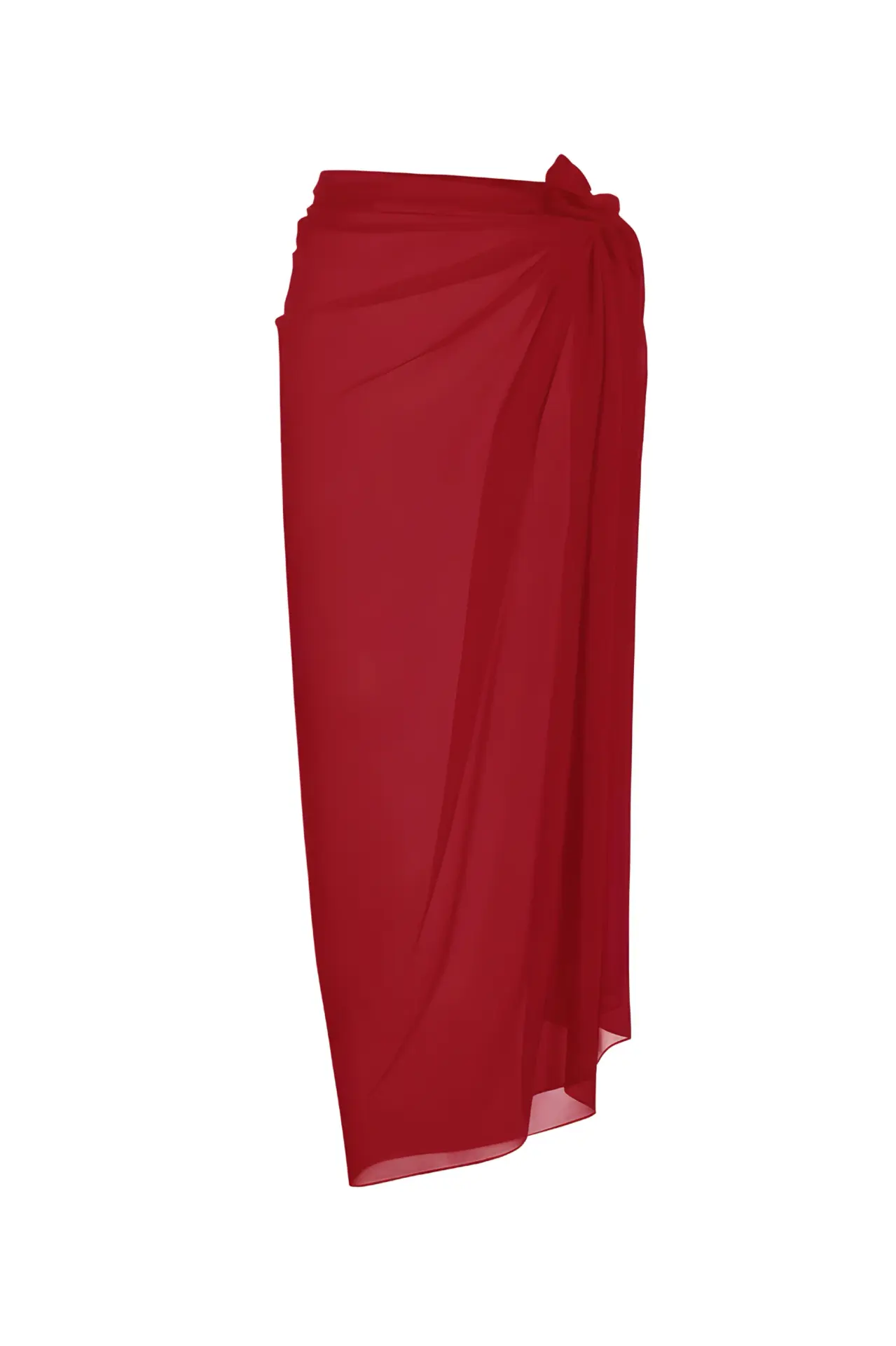 Elegance Şifon Maxi Pareo Kırmızı