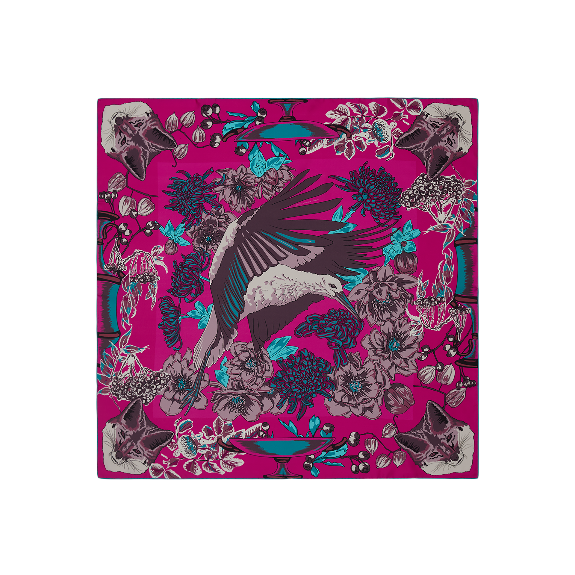 Tilki Ve Leylek Fuşya