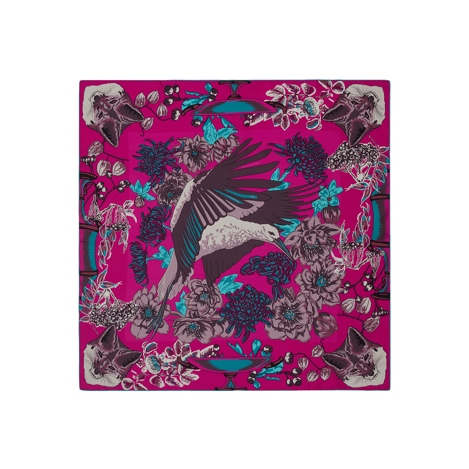 Tilki Ve Leylek Fuşya