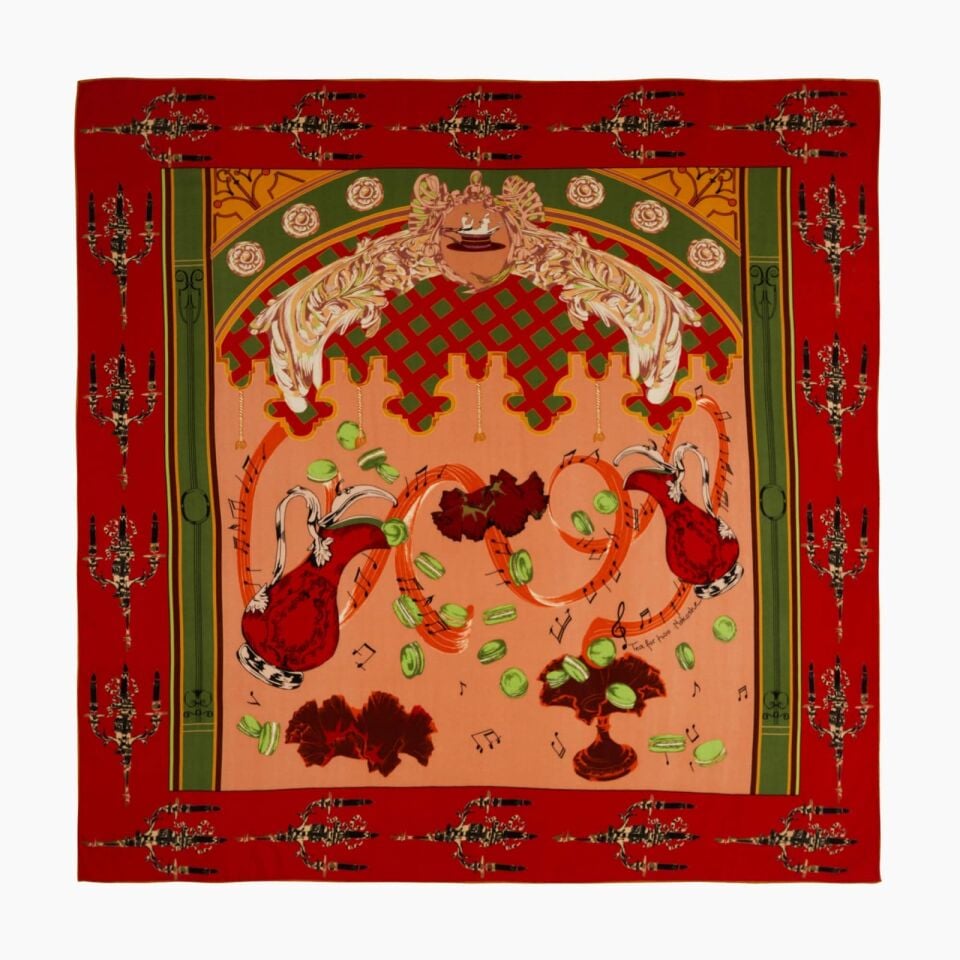 İki Kişilik Çay Kırmızı