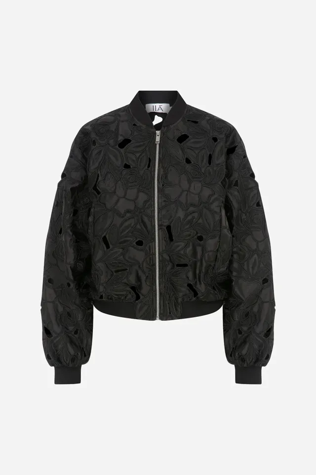 Diana - Gül Dokulu Bomber Ceket