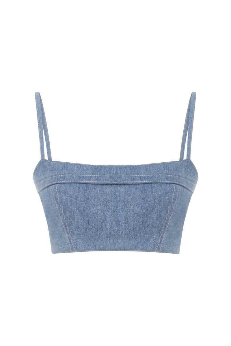 Raw Denim Bralette